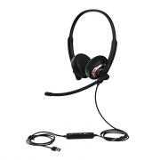 HS108 CALL Pro AI Noise Cancelling USB Headset- Black